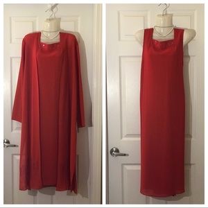 2-piece Formal Red dress